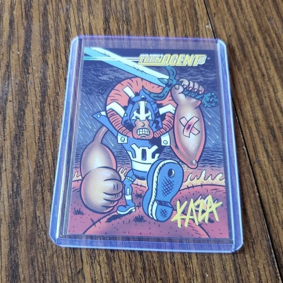 1993 Topps Comics Teen Agents Kaza Jack Kirby Promo Card #3 - Picture 2 of 3